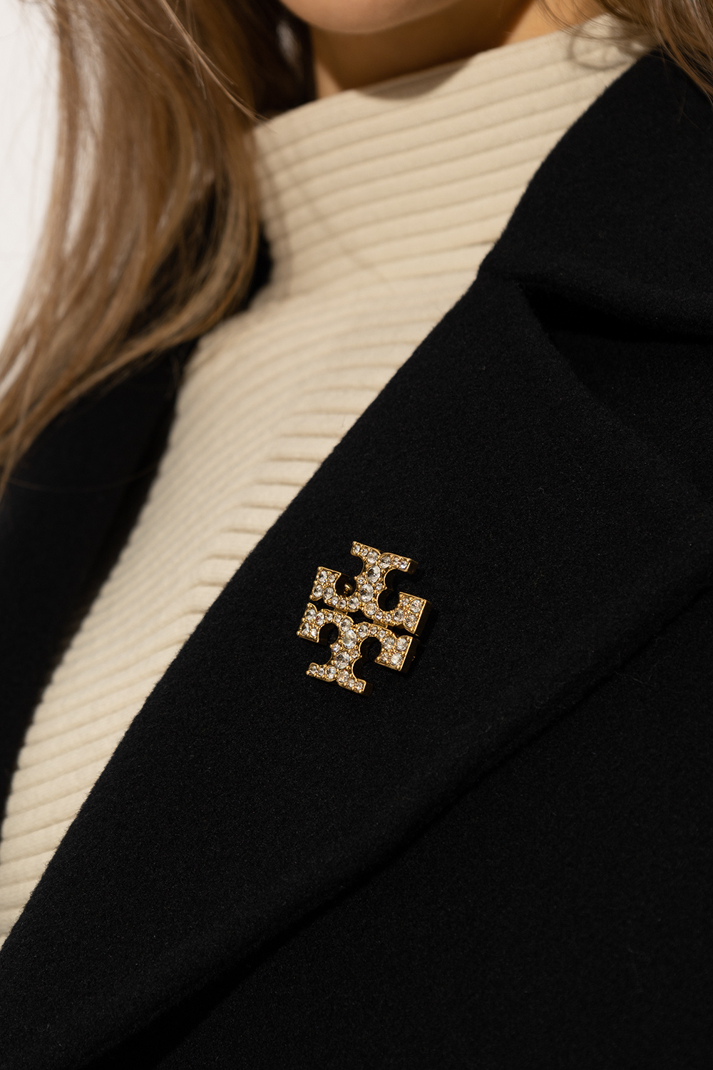 Gold Kira brooch Tory Burch SchaferandweinerShops Japan